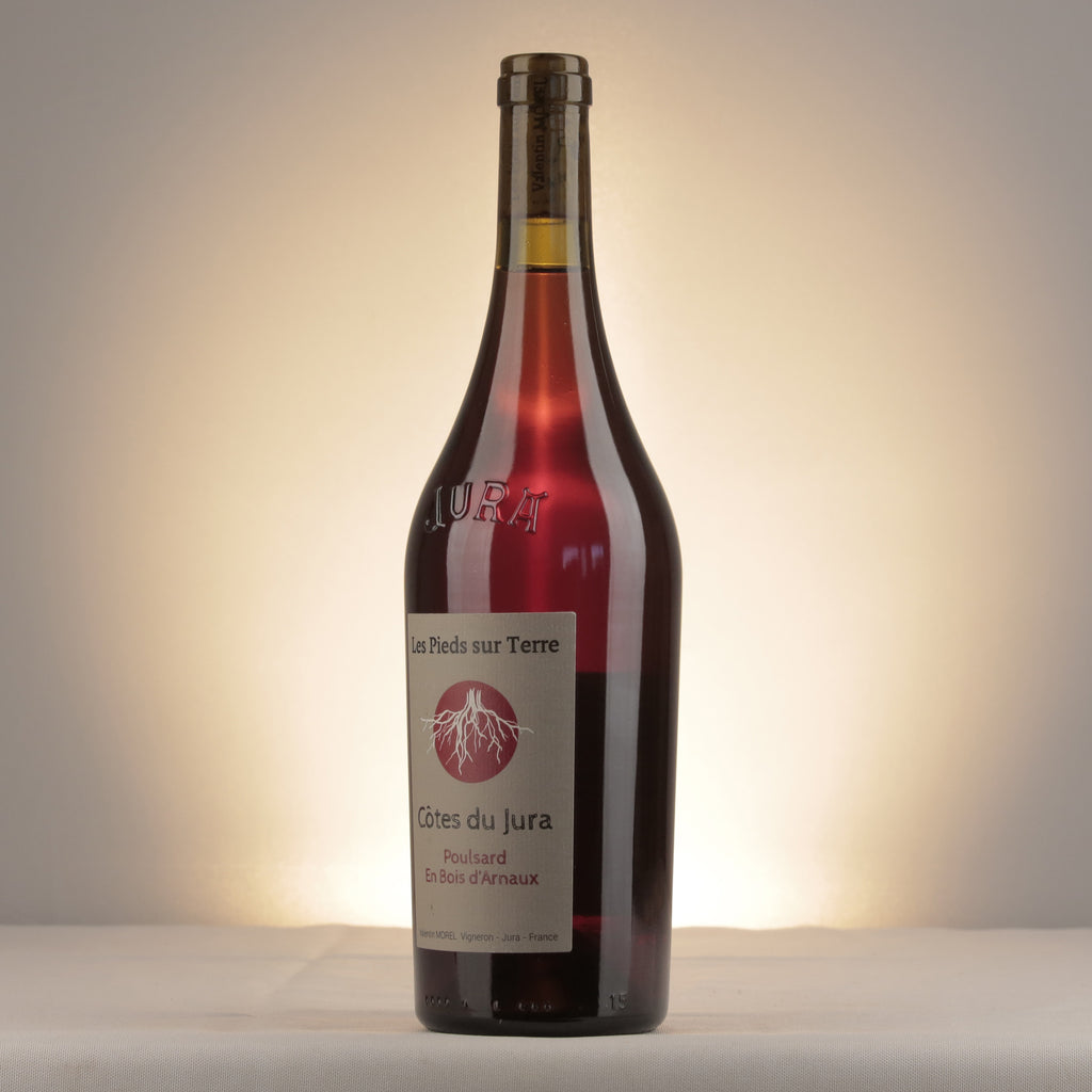 Les Pieds sur Terre Valentin Morel Les Pieds sur Terre En Bois d'Arnaux Poulsard 2023 Bottle detail