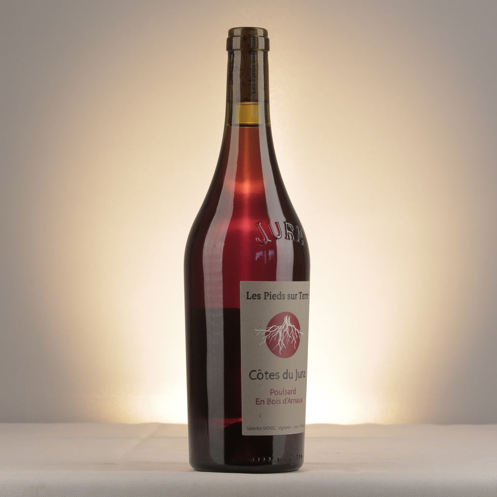 Les Pieds sur Terre Valentin Morel Les Pieds sur Terre En Bois d'Arnaux Poulsard 2023 Bottle label