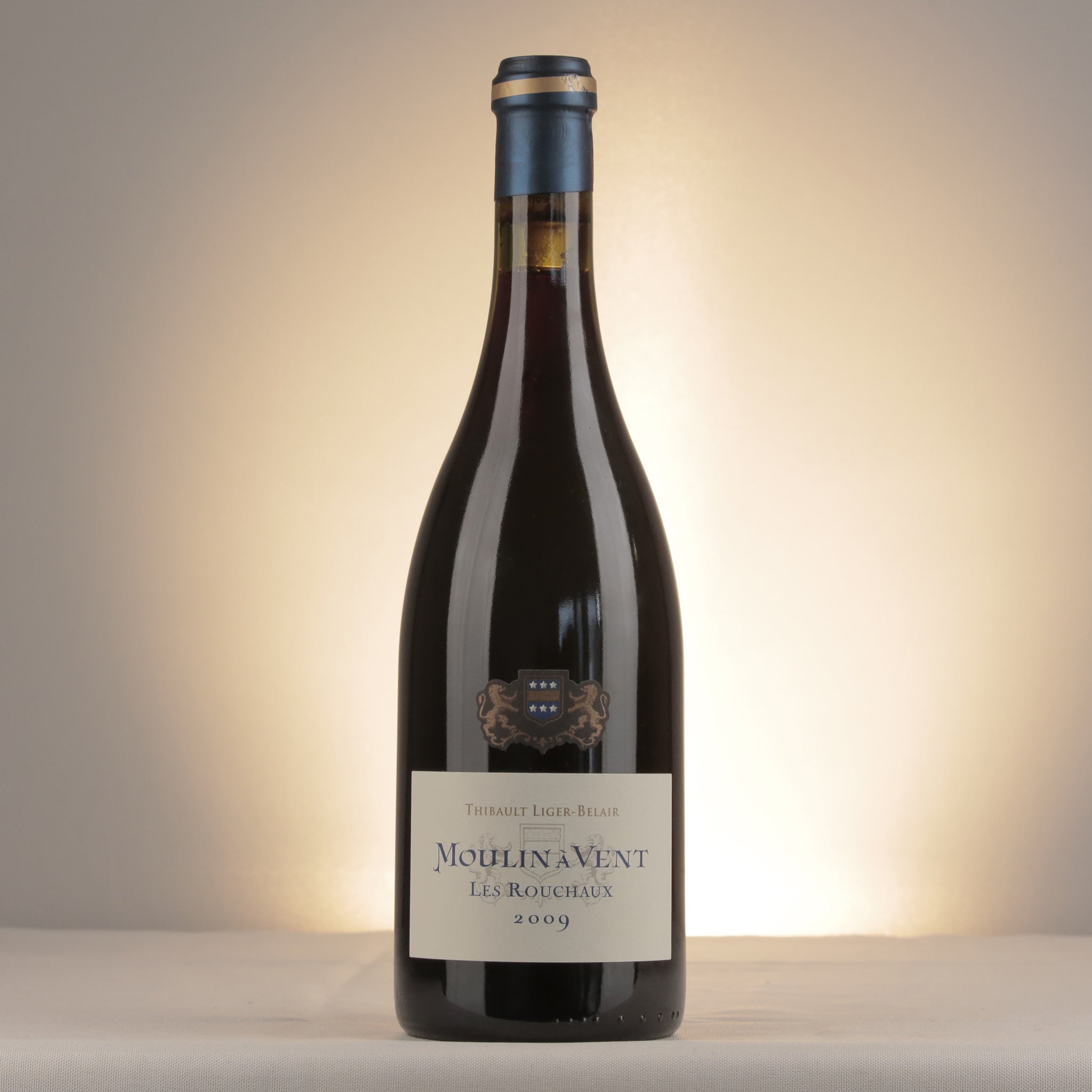 Thibault Liger-Belair Les Rouchaux Moulin à Vent 2009 Bottle front