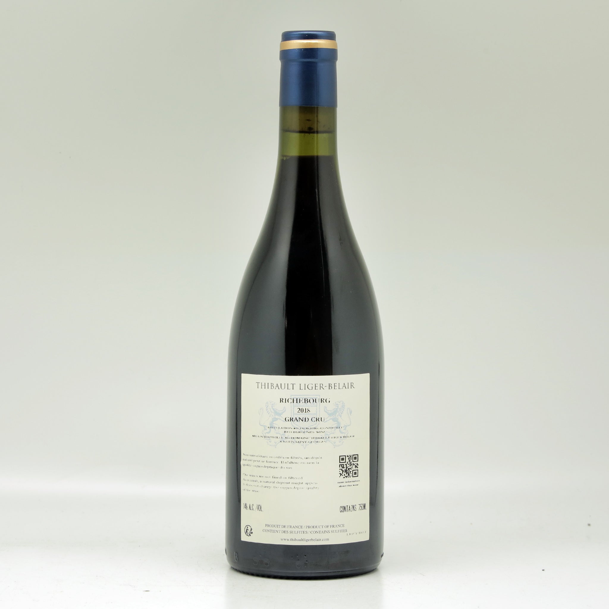 Domaine Thibault Liger-Belair Richebourg Grand Cru 2018 Red wine Bottle