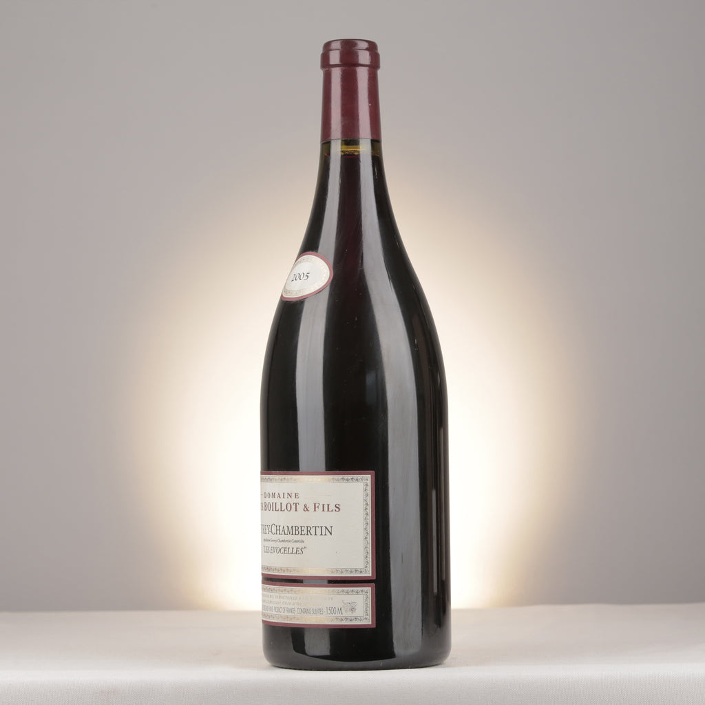 Louis Boillot & Fils Gevrey-Chambertin Les Evocelles 2005 Magnum turned left