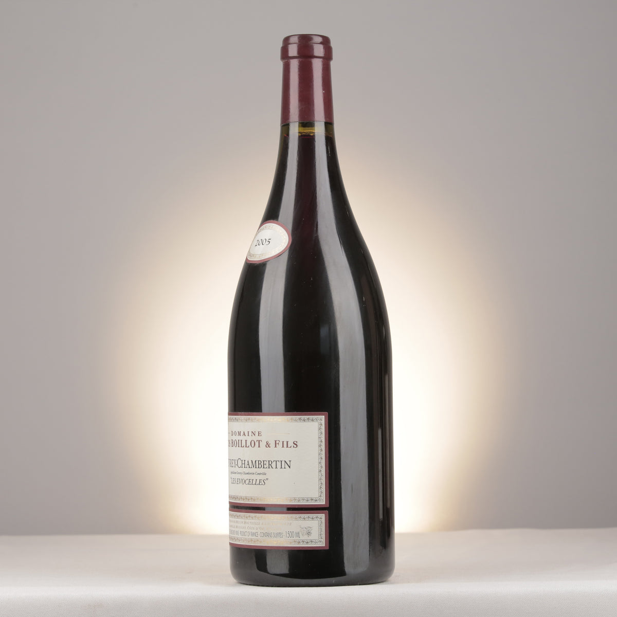 Louis Boillot & Fils Gevrey-Chambertin Les Evocelles 2005 Magnum turned left