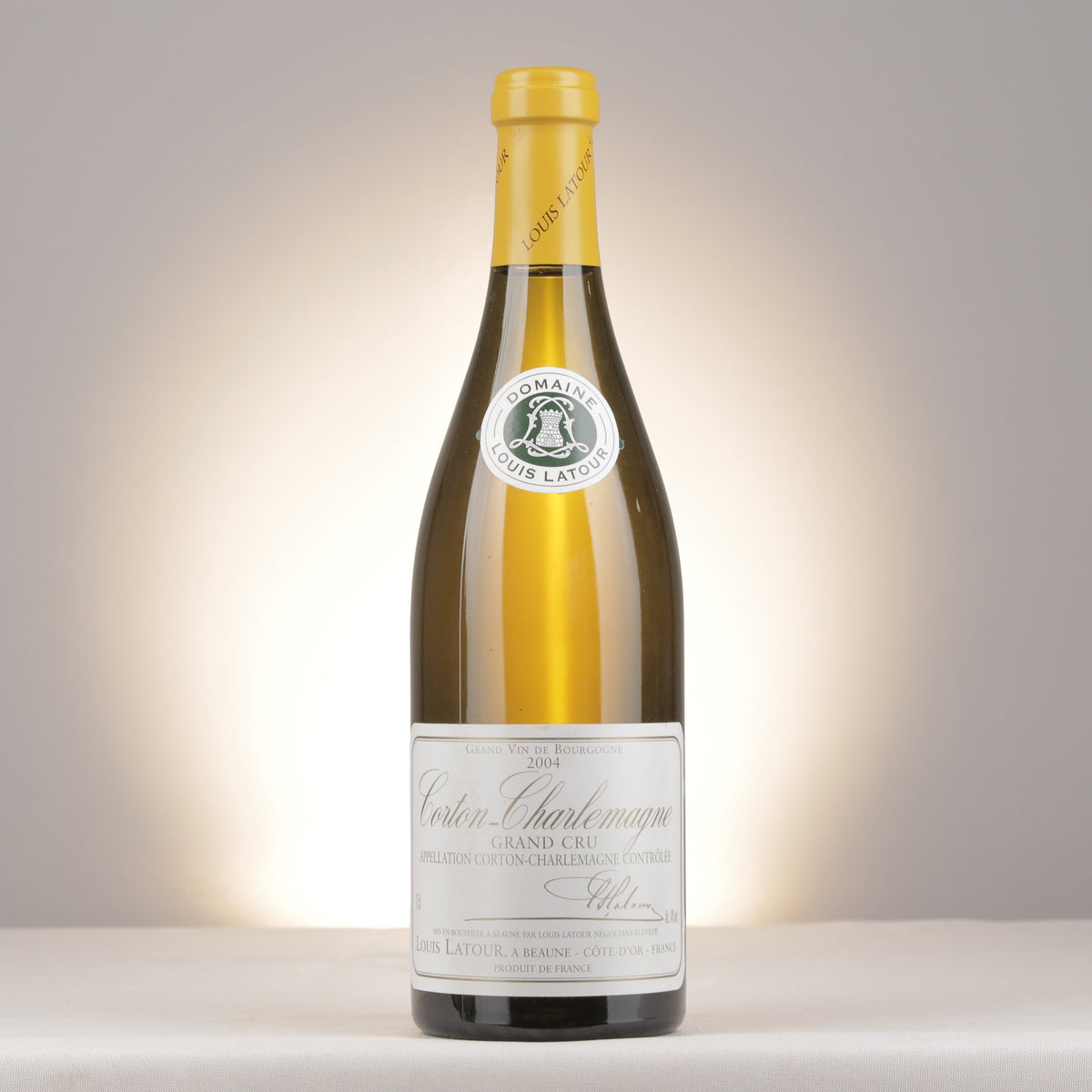 Louis Latour Corton-Charlemagne Grand Cru 2004 Bottle front