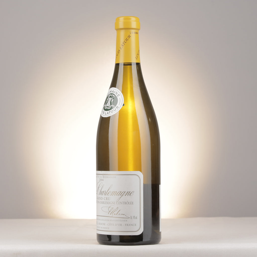 Louis Latour Corton-Charlemagne Grand Cru 2004 Bottle turned left