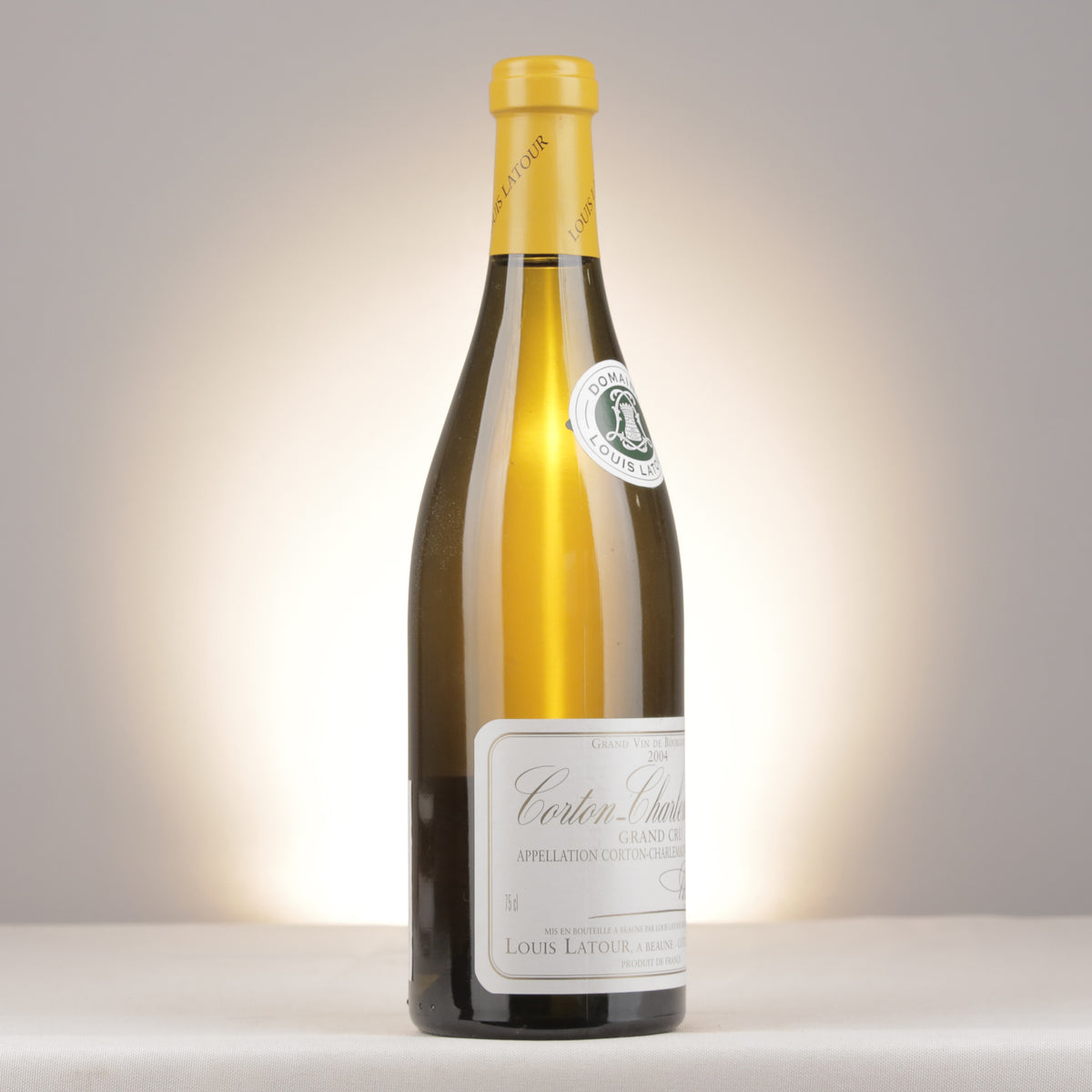 Louis Latour Corton-Charlemagne Grand Cru 2004 Bottle turned right