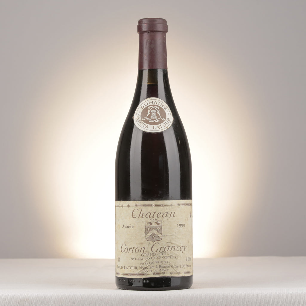 Louis Latour Corton Grand Cru Château Corton Grancey 1990 Bottle front