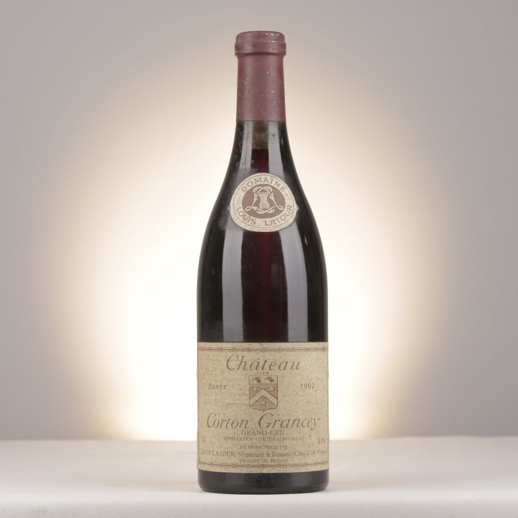 Louis Latour Corton Grand Cru Château Corton Grancey 1992 Bottle front