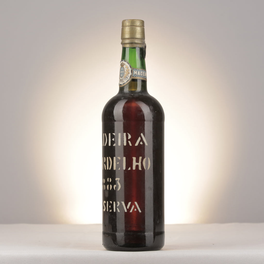 D'Oliveiras Verdelho Madeira 1883 Bottle turned left