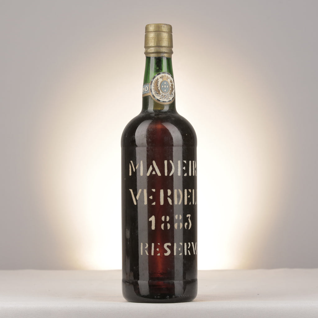 D'Oliveiras Verdelho Madeira 1883 Bottle turned right