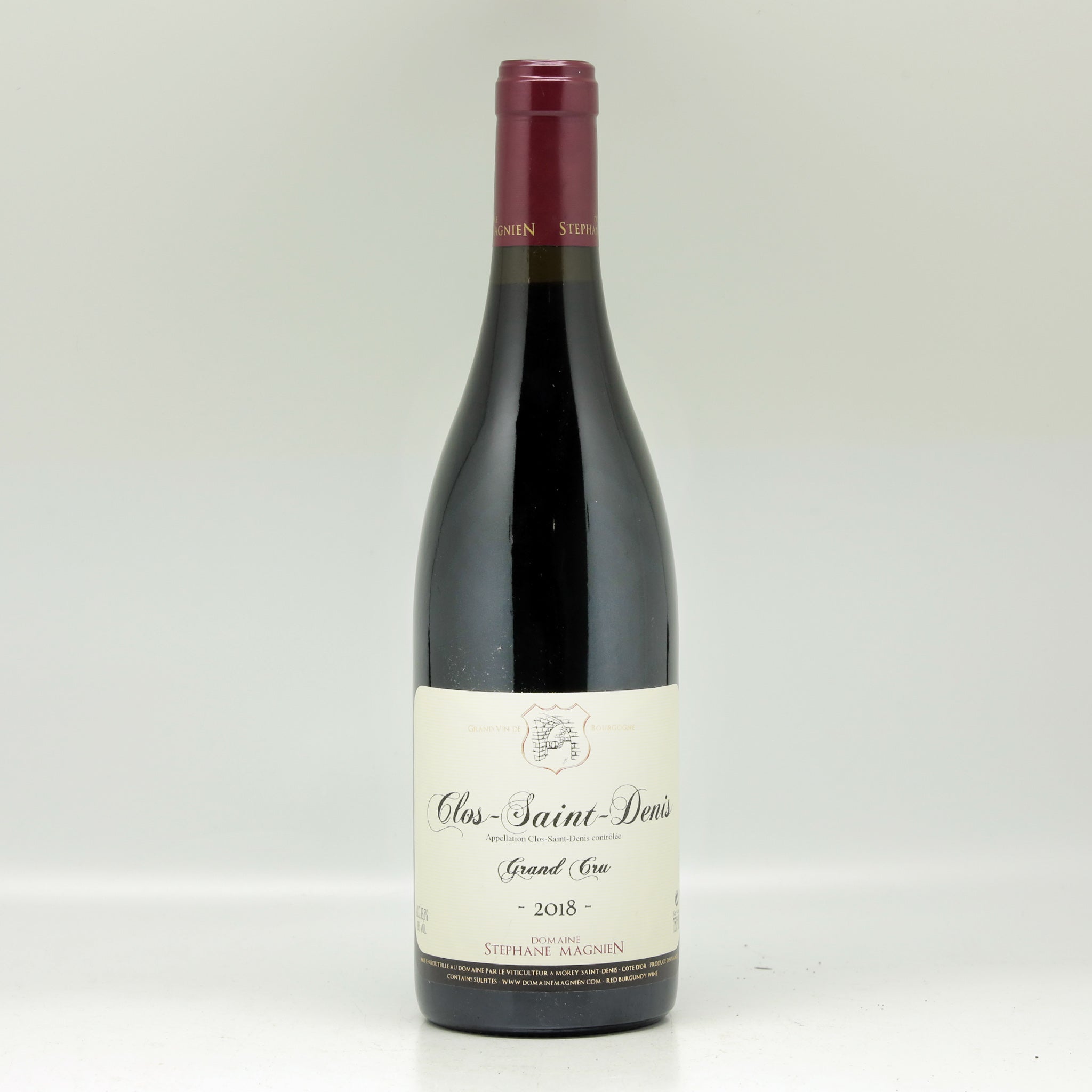 Domaine Stéphane Magnien Clos Saint Denis Grand Cru 2018 Red wine Bottle