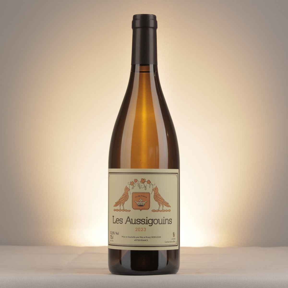 Mai et Kenji Hodgson Les Aussigouins VdF 2023 Bottle front