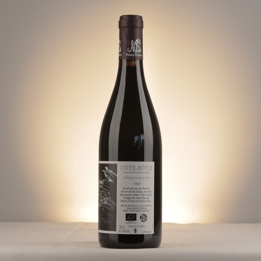 Maison Stéphan Côte Rôtie Côteaux de Tupin 2022 Bottle detail