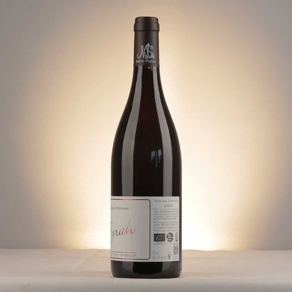 Maison Stéphan Syrah VdF 2024 Bottle detail