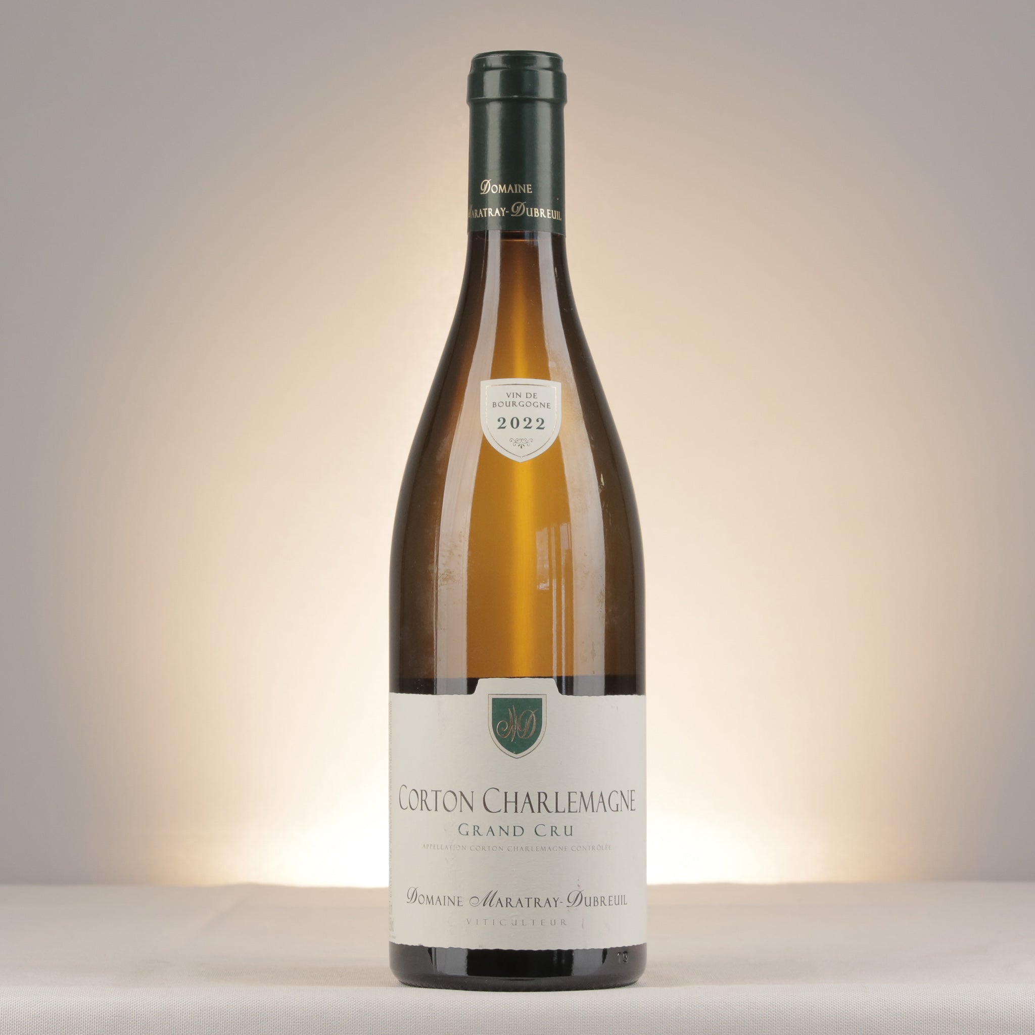 Maratray-Dubreuil Corton-Charlemagne Grand Cru 2022 Bottle front