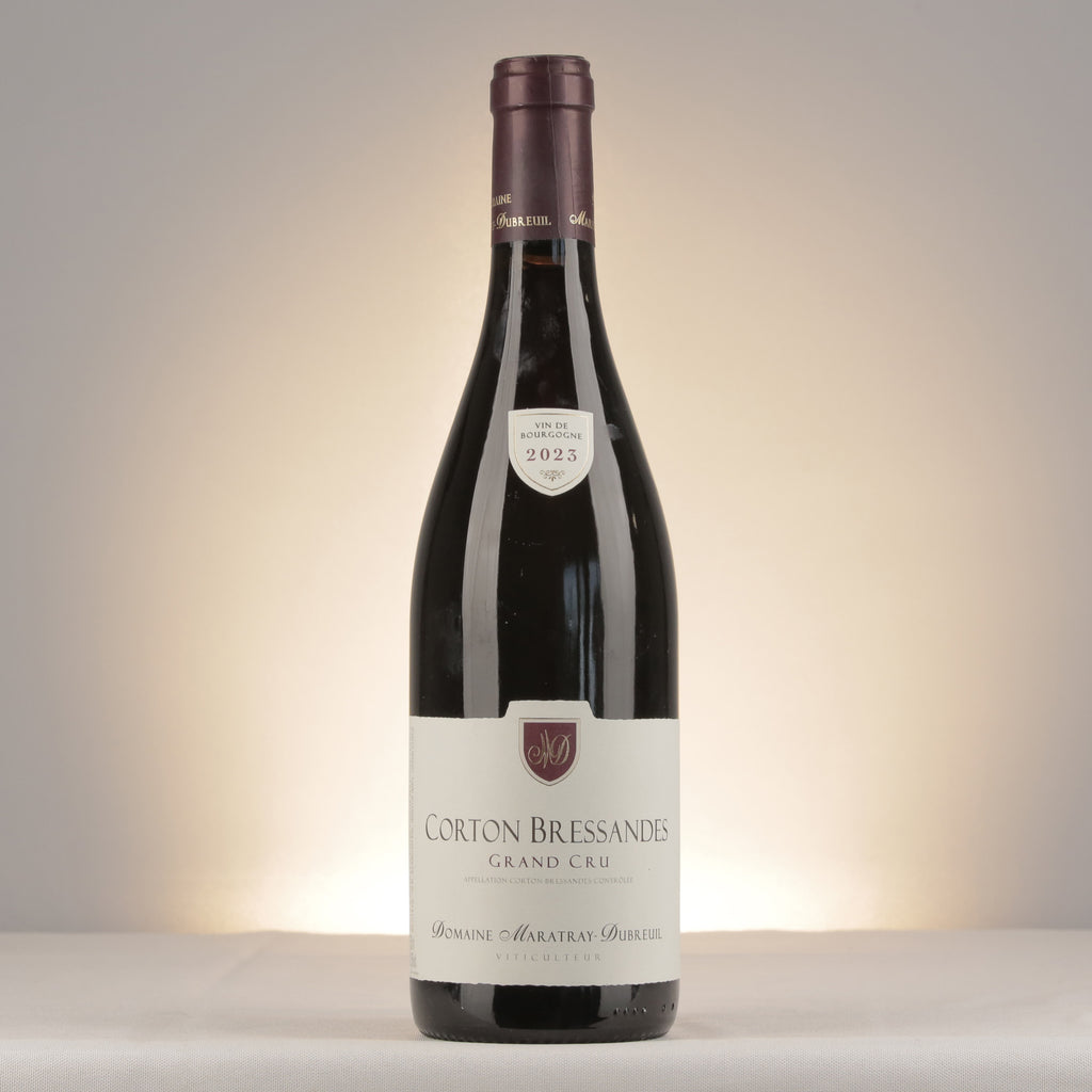Maratray-Dubreuil Corton Grand Cru Bressandes 2023 Bottle front