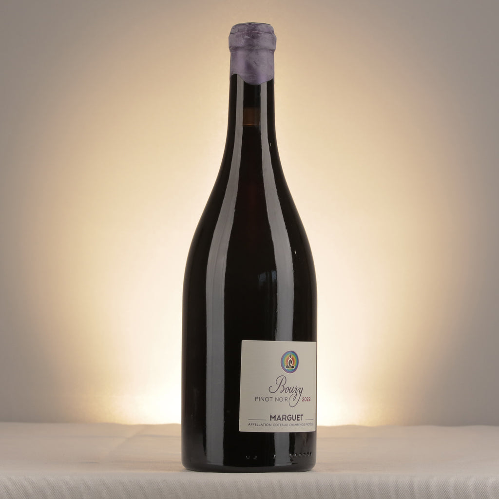 Marguet Bouzy Pinot Noir Coteaux Champenois 2022 Bottle label