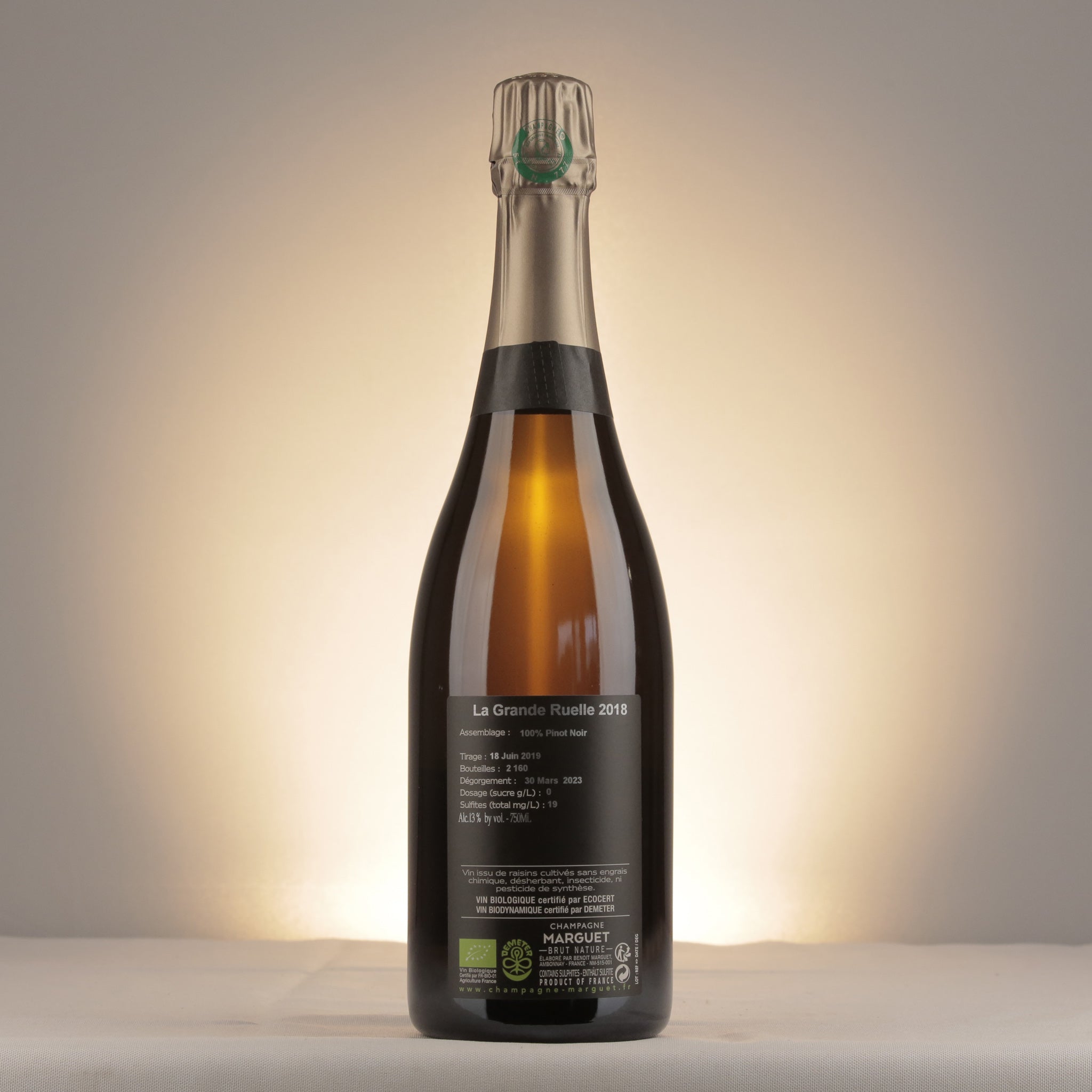 Marguet Grande Ruelle Grand Cru 2018 Bottle back