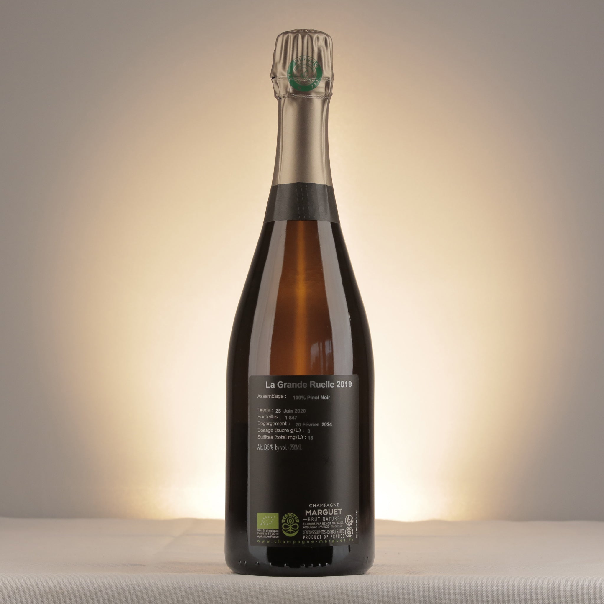 Marguet Grande Ruelle Grand Cru 2019 Bottle back