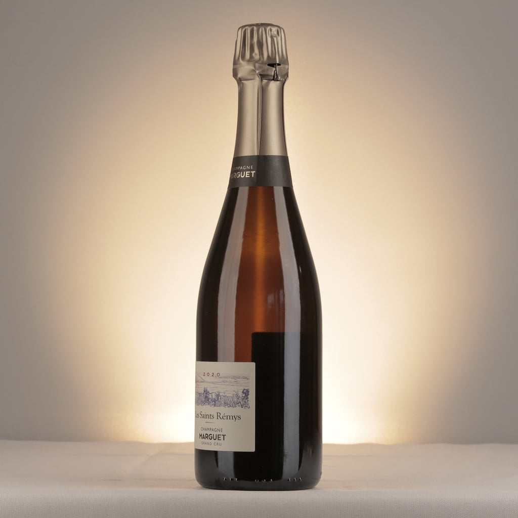 Marguet Les Saints Remys Grand Cru 2020 Bottle detail