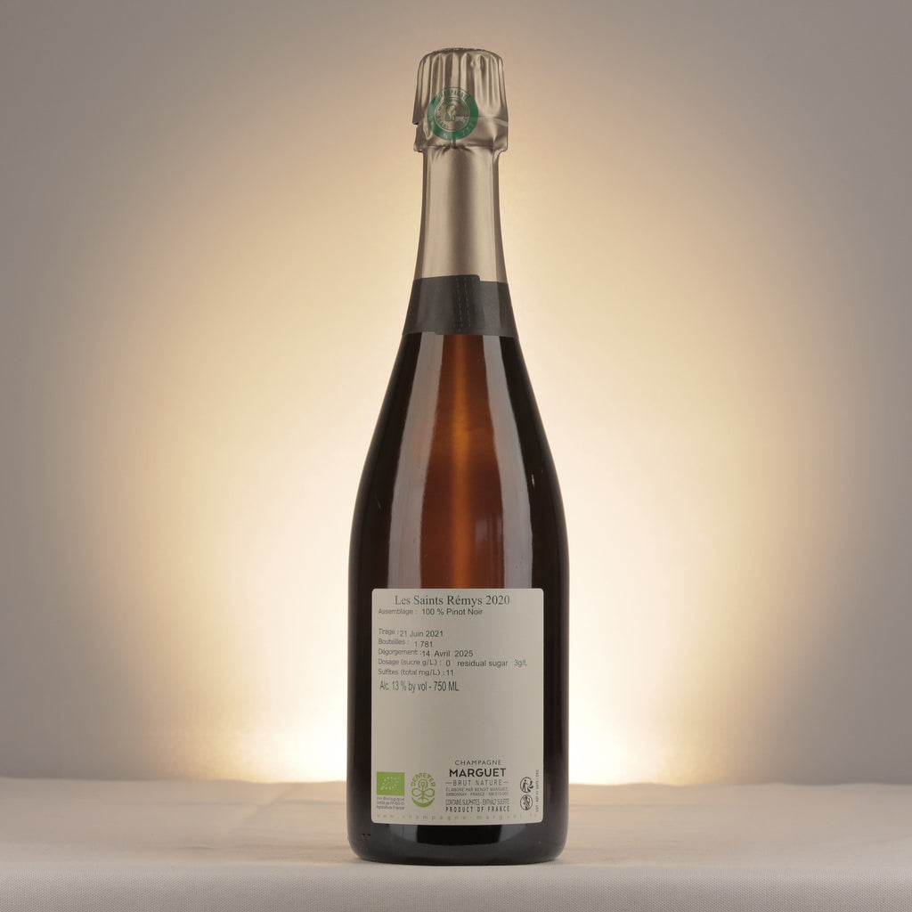 Marguet Les Saints Remys Grand Cru 2020 Bottle back