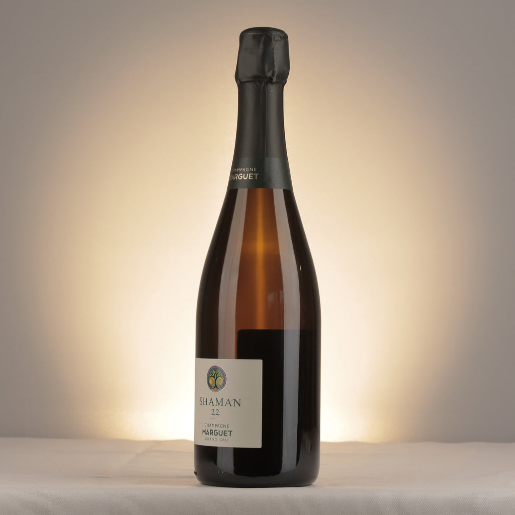 Marguet Shaman 22 Blanc Grand Cru 2022 Bottle detail