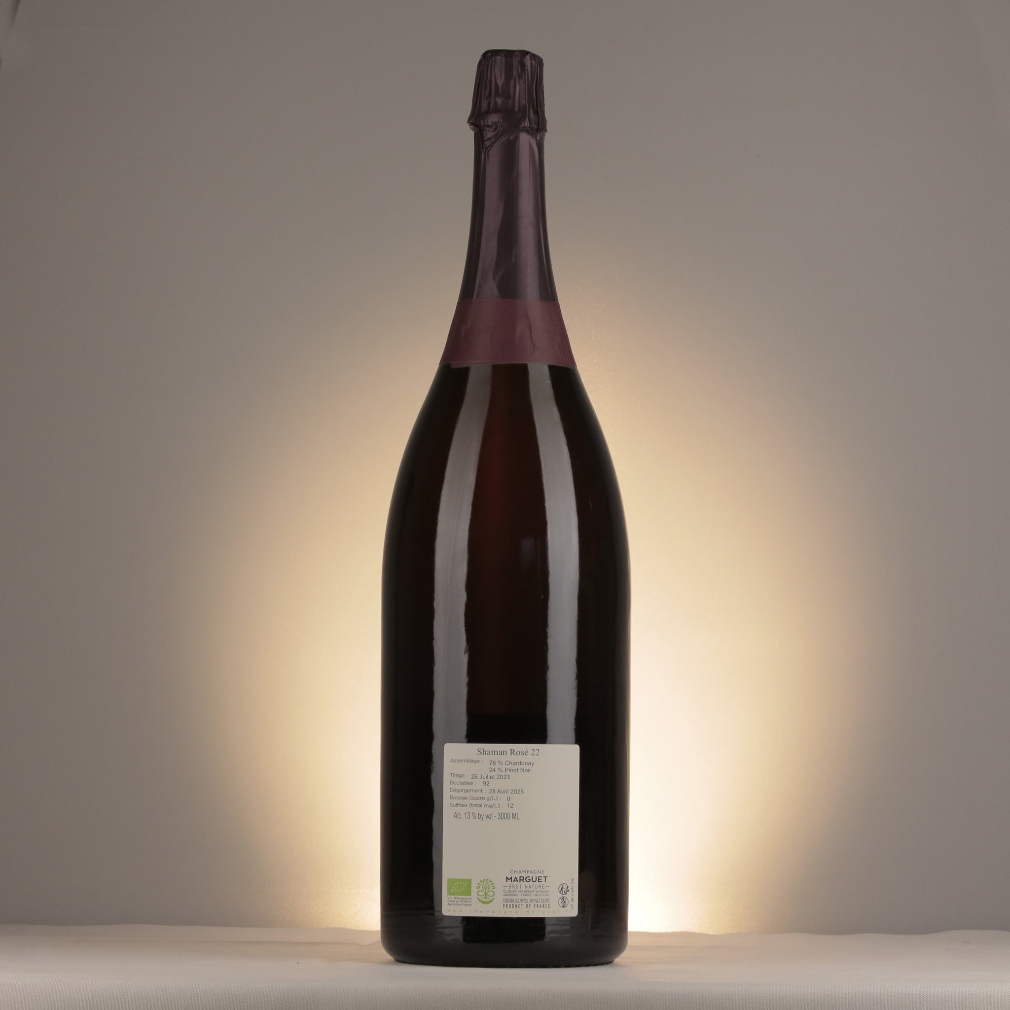 Marguet Shaman 22 Rosé Grand Cru 2022 Jeroboam back