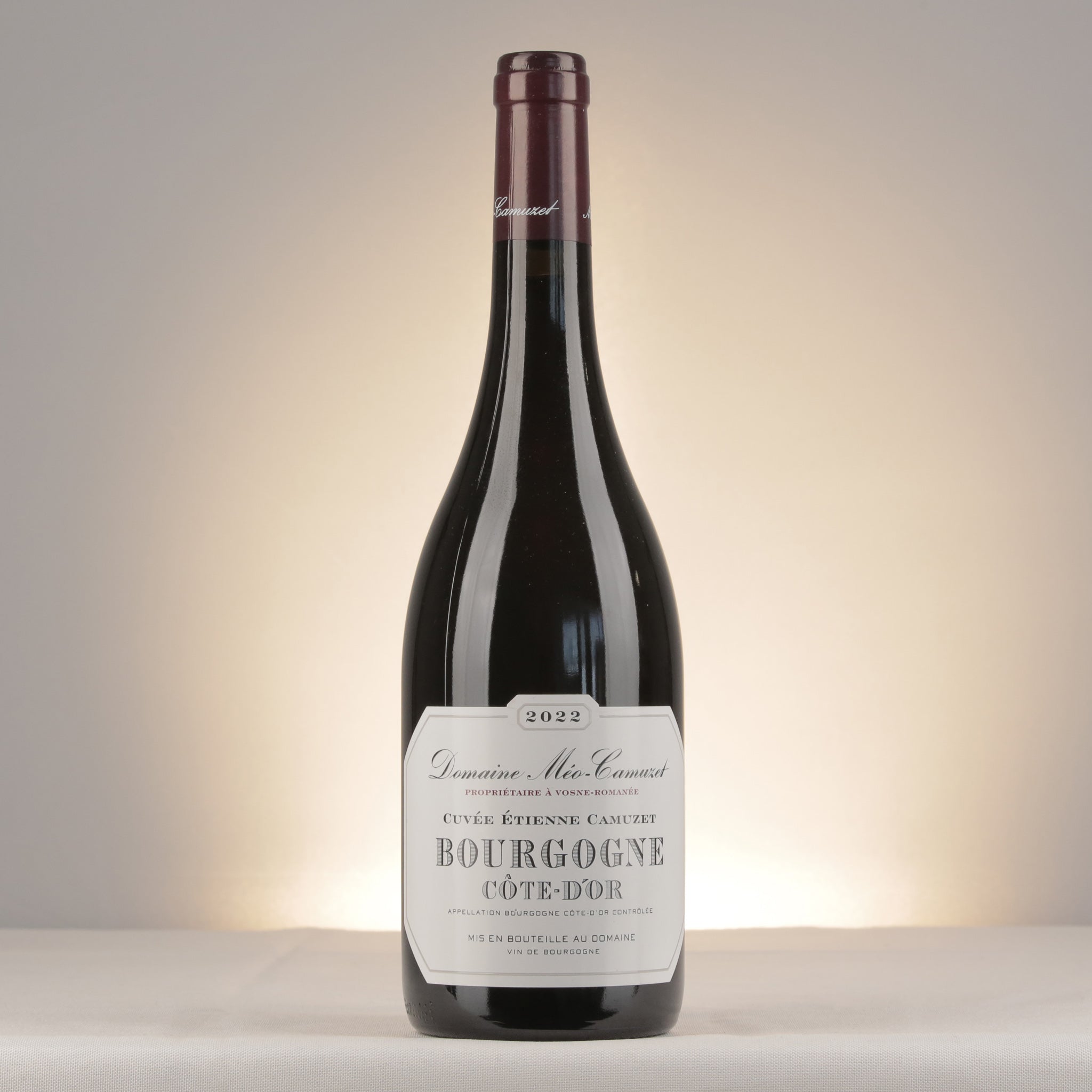 Méo-Camuzet Bourgogne Cote d'Or Cuvée Etienne 2022 Bottle front