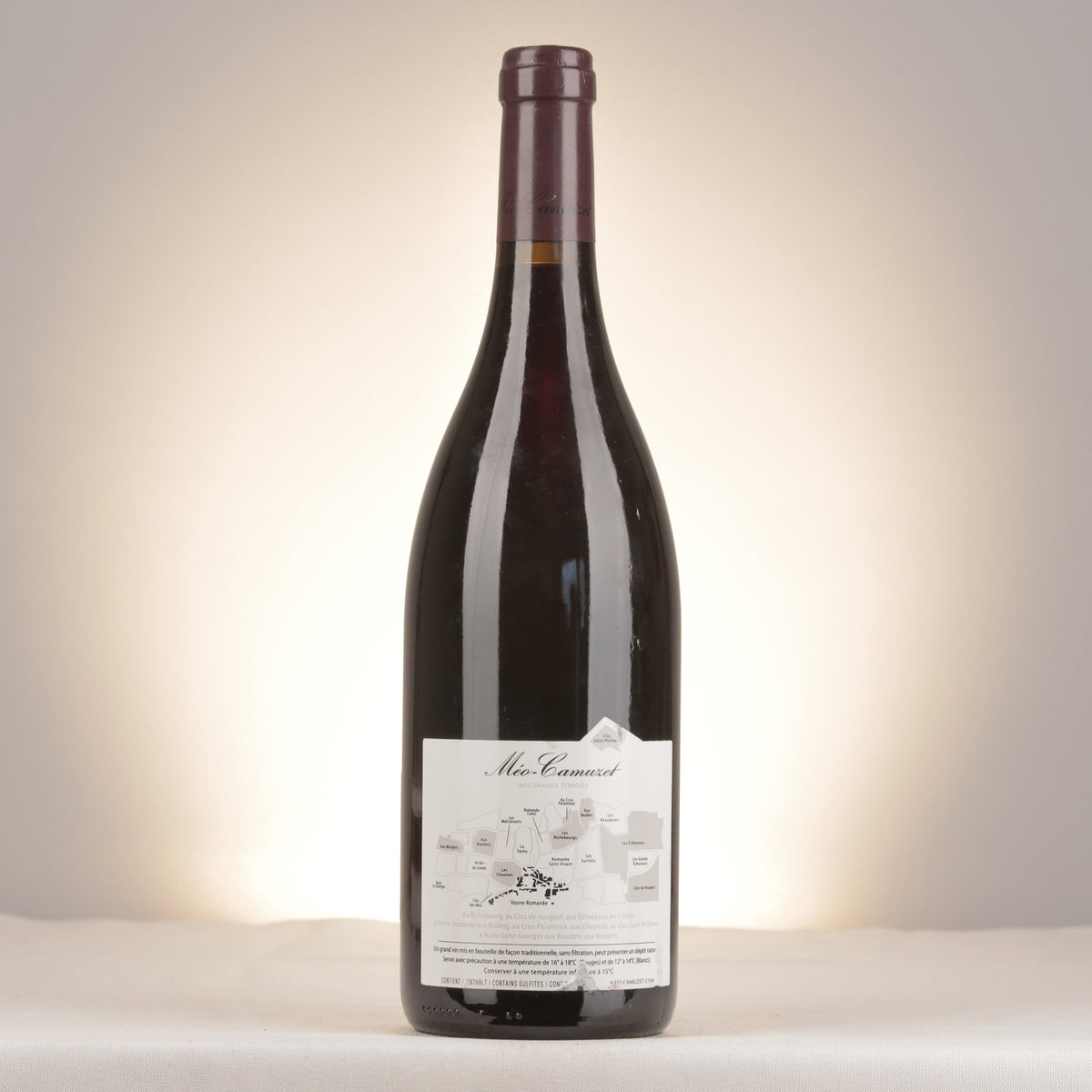 Méo-Camuzet Clos de Vougeot Grand Cru 2018 Bottle back