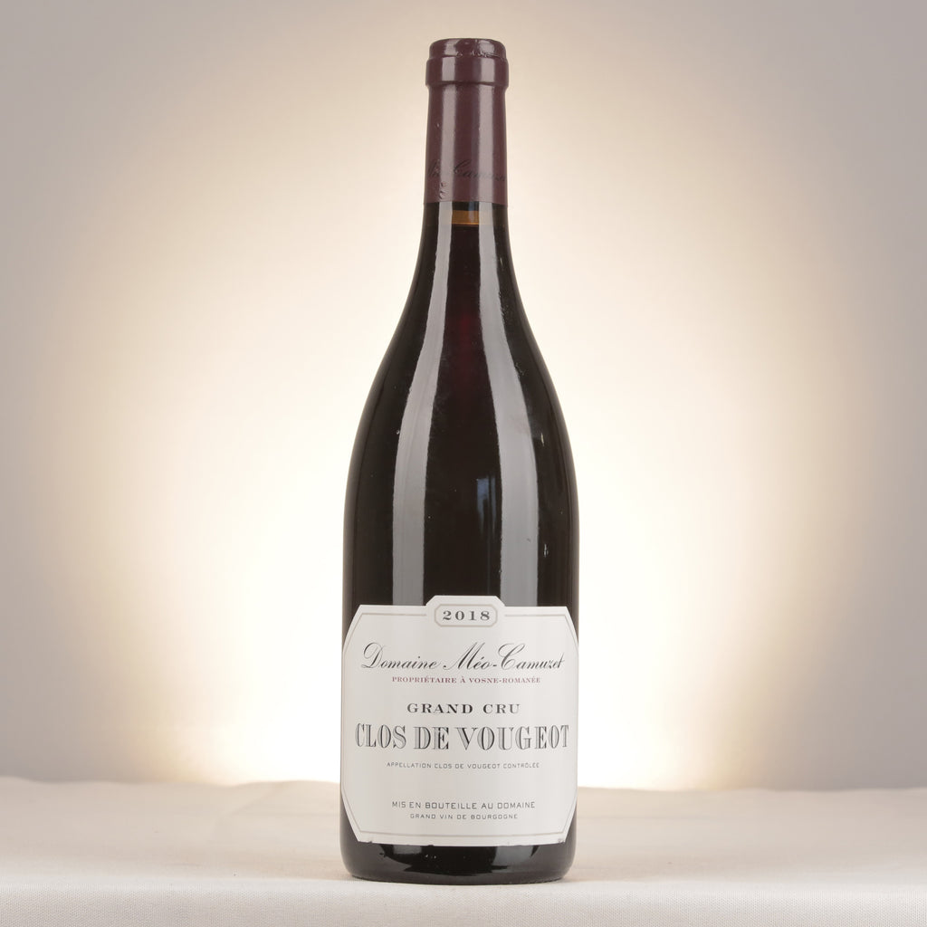 Méo-Camuzet Clos de Vougeot Grand Cru 2018 Bottle front