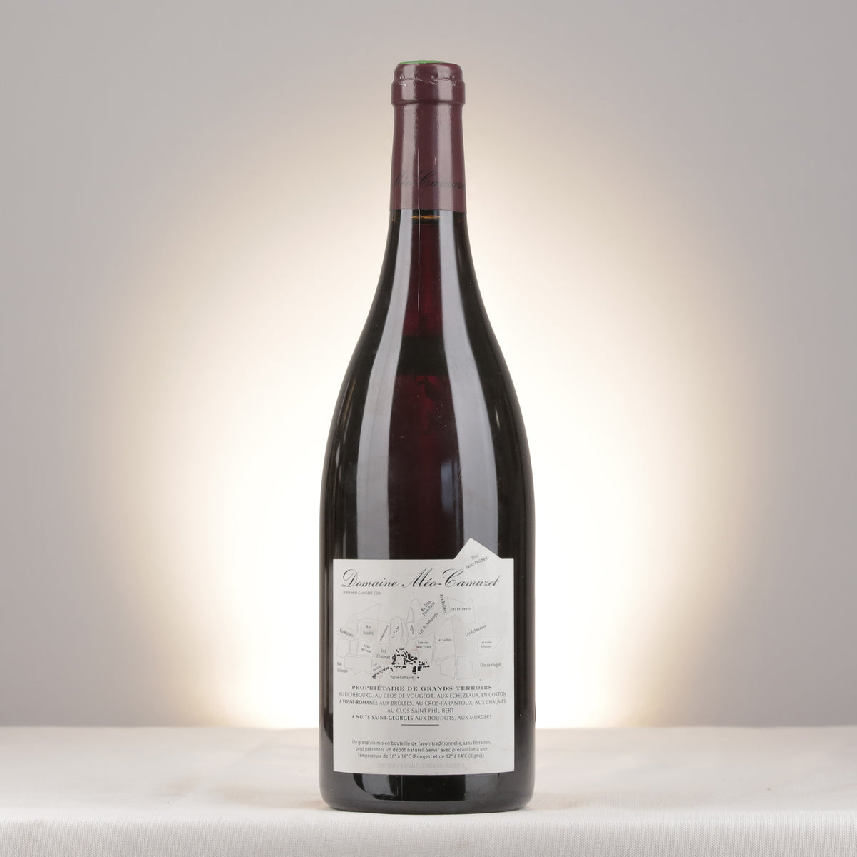 Méo-Camuzet Corton Grand Cru Clos Rognet 2007 Bottle back