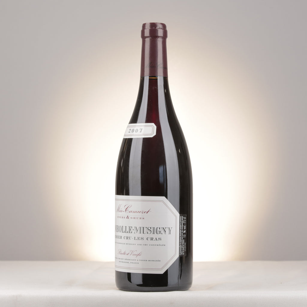 Méo-Camuzet Frère & Sœurs Chambolle-Musigny 1er Cru Les Cras 2007 Bottle turned left