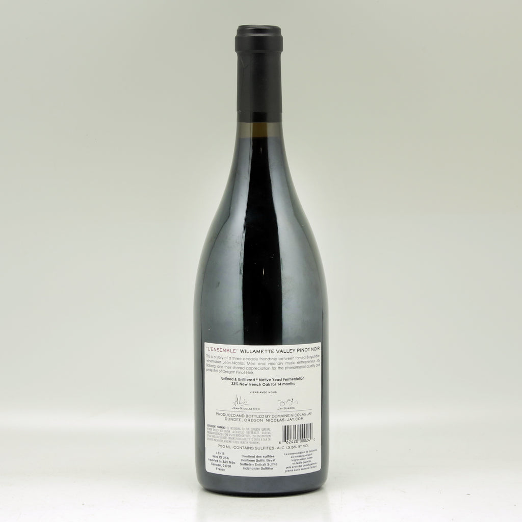 Domaine Méo Camuzet Nicolas-Jay L'Ensemble Pinot Noir 2018 Red wine Bottle