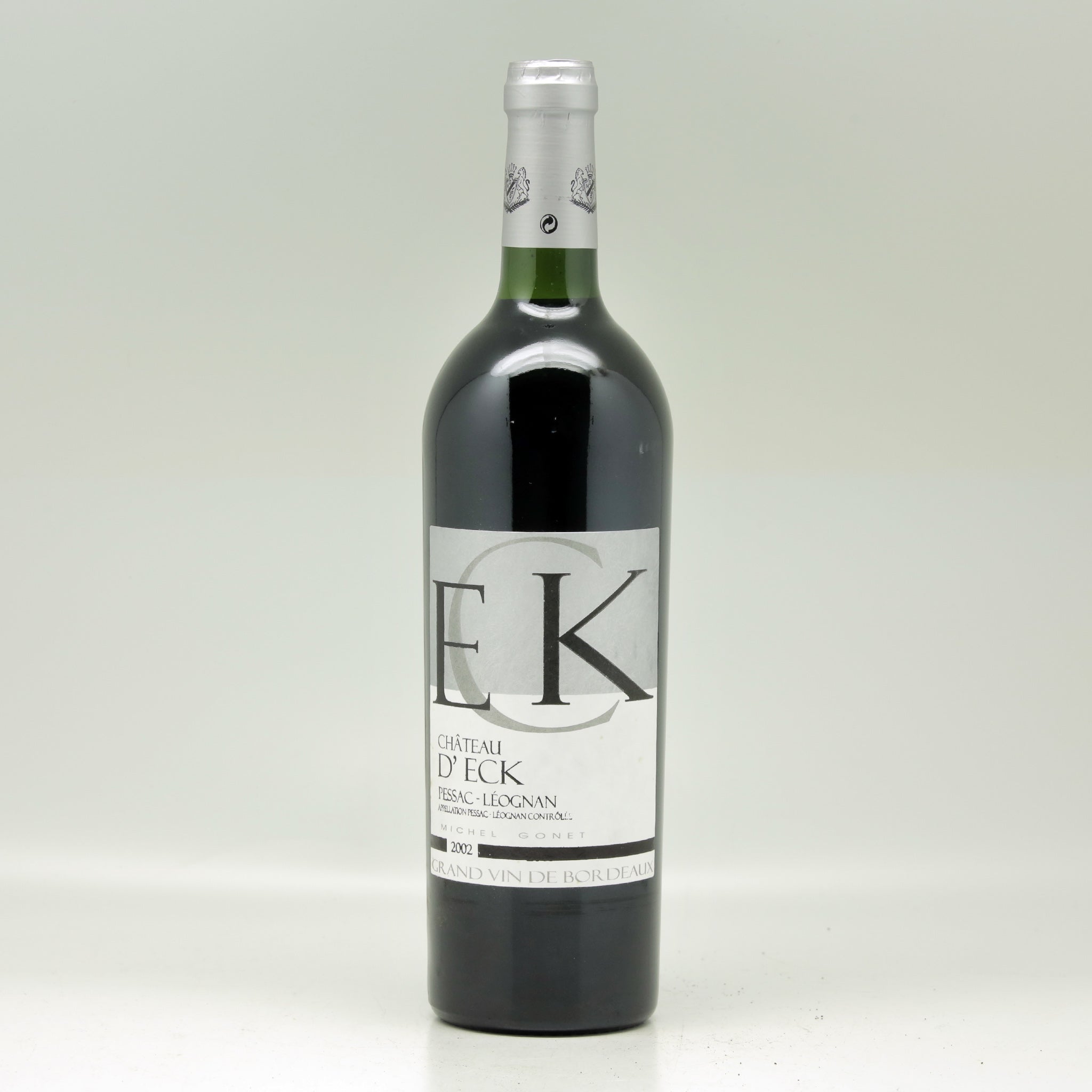 Michel Gonet et Fils Château d'Eck Pessac-Léognan 2002 Red wine Bottle
