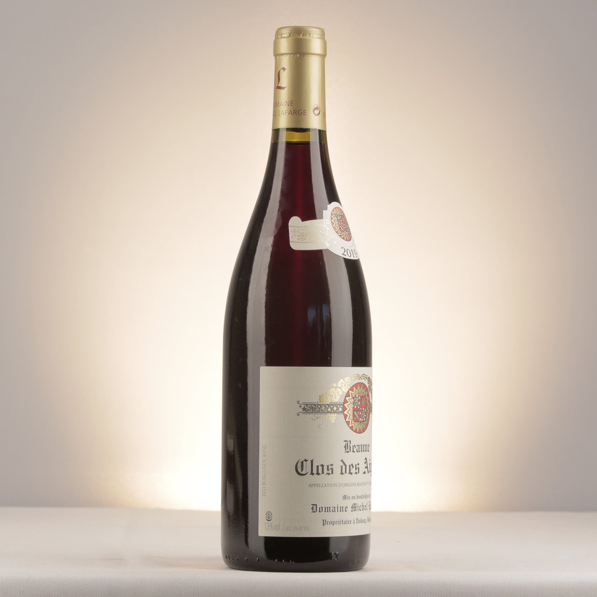 Michel Lafarge Beaune 1er Cru Les Aigrots Red 2019 Bottle label