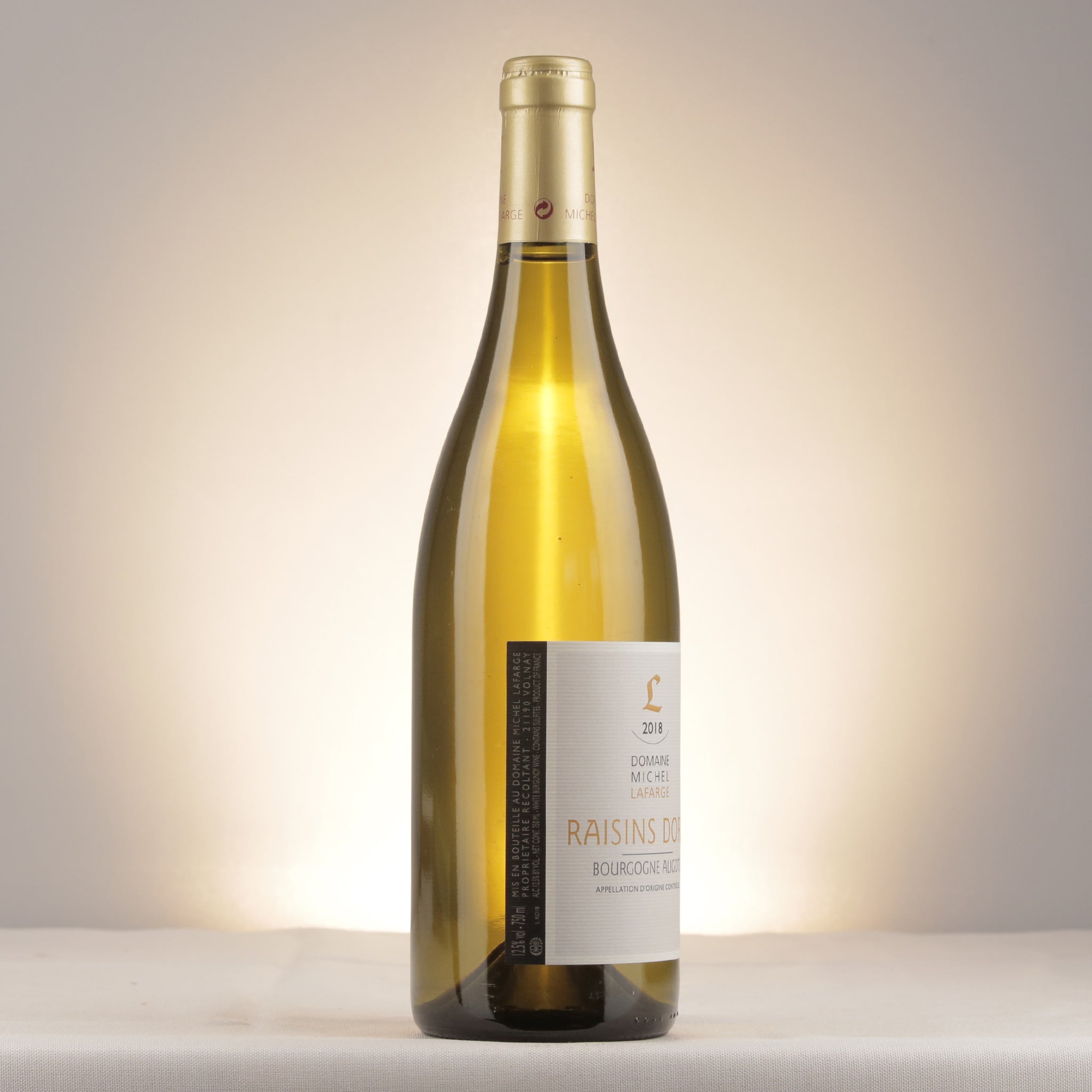 Michel Lafarge Bourgogne "Raisins Dorés" 2018 Bottle label