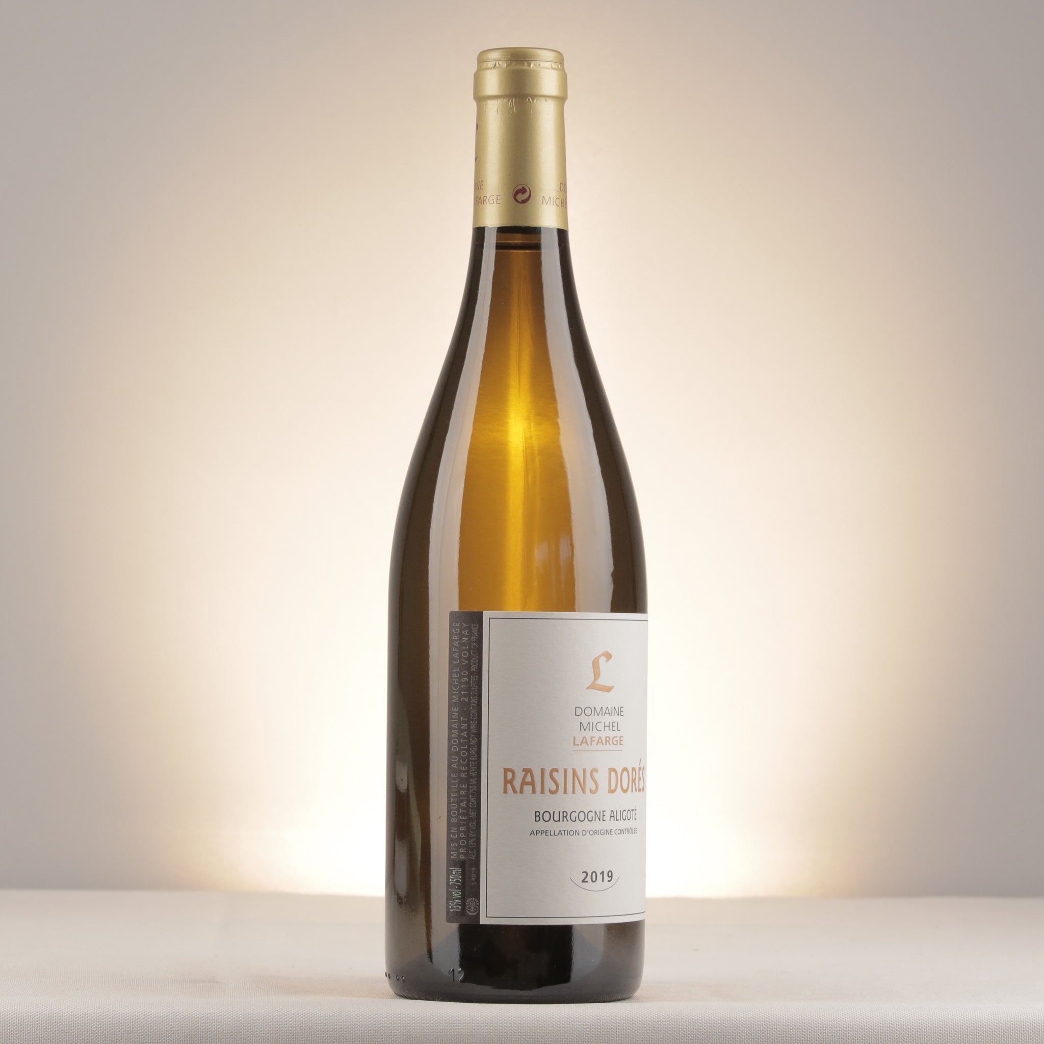 Michel Lafarge Bourgogne "Raisins Dorés" 2019 Bottle label