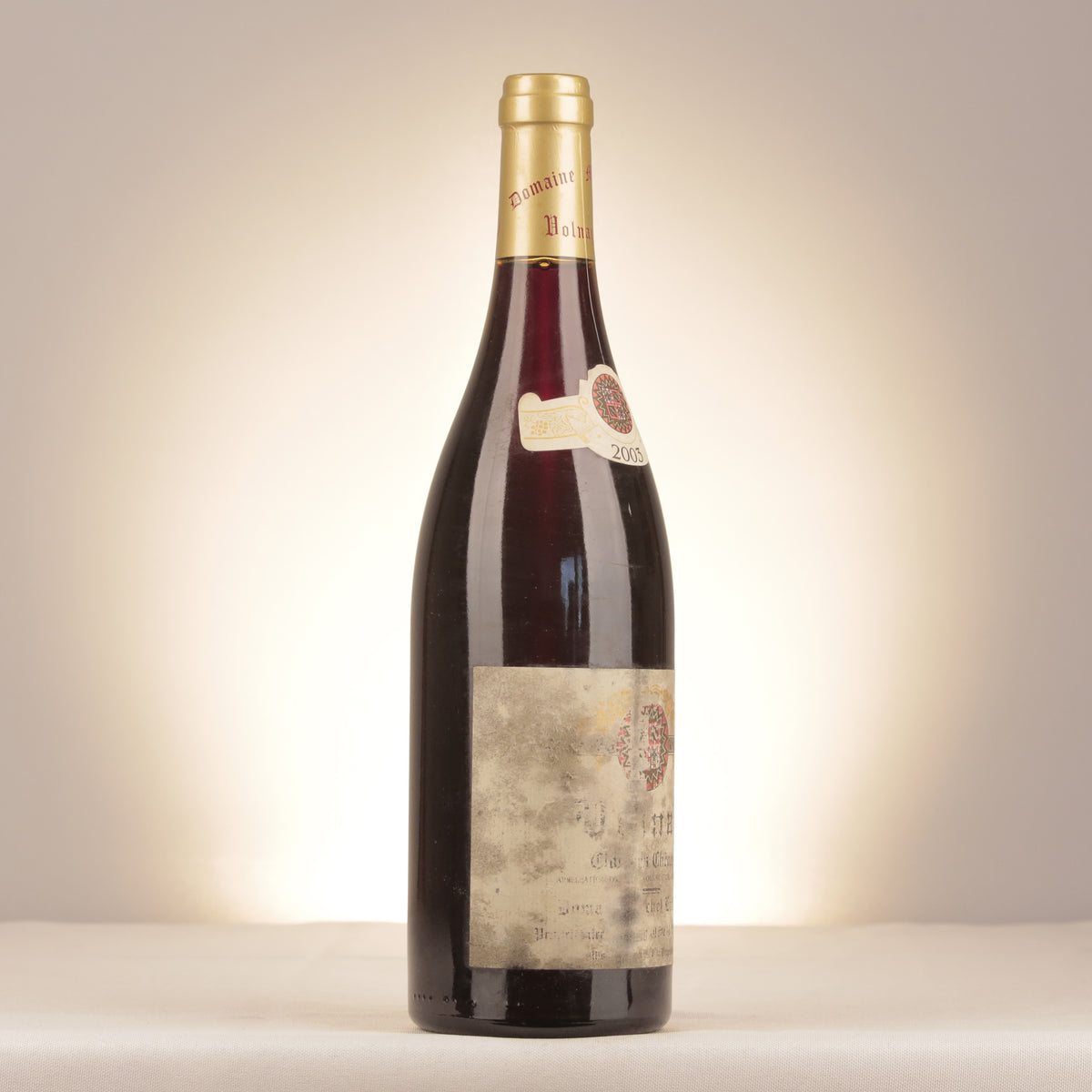 Michel Lafarge Volnay 1er Cru Clos des Chênes 2003 Bottle turned right