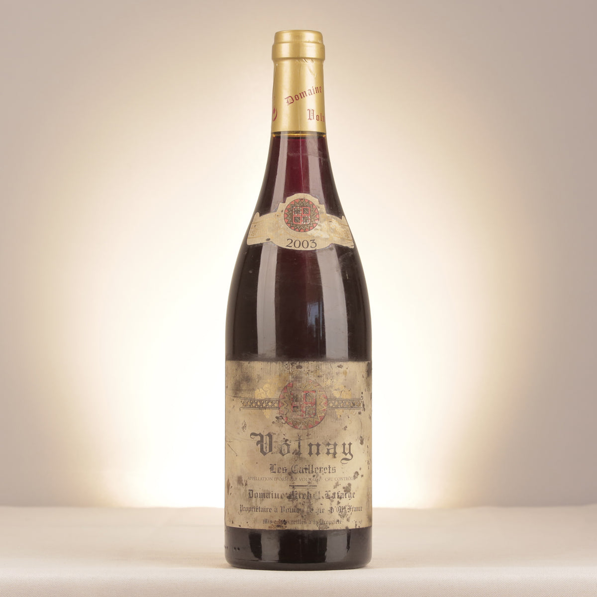 Michel Lafarge Volnay 1er Cru Les Caillerets 2003 Bottle front