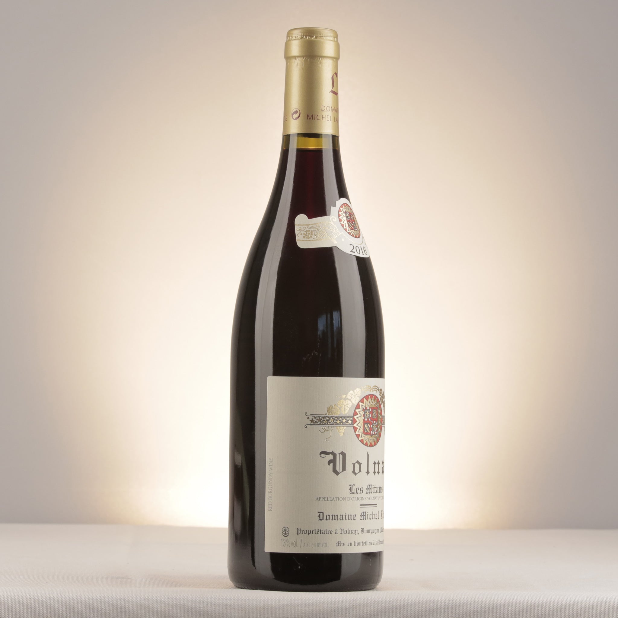 Michel Lafarge Volnay 1er Cru Les Mitans 2018 Bottle label