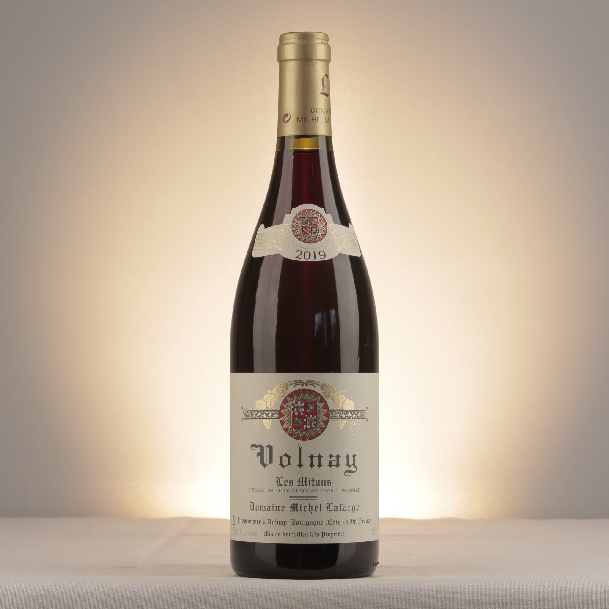 Michel Lafarge Volnay 1er Cru Les Mitans 2019 Bottle front