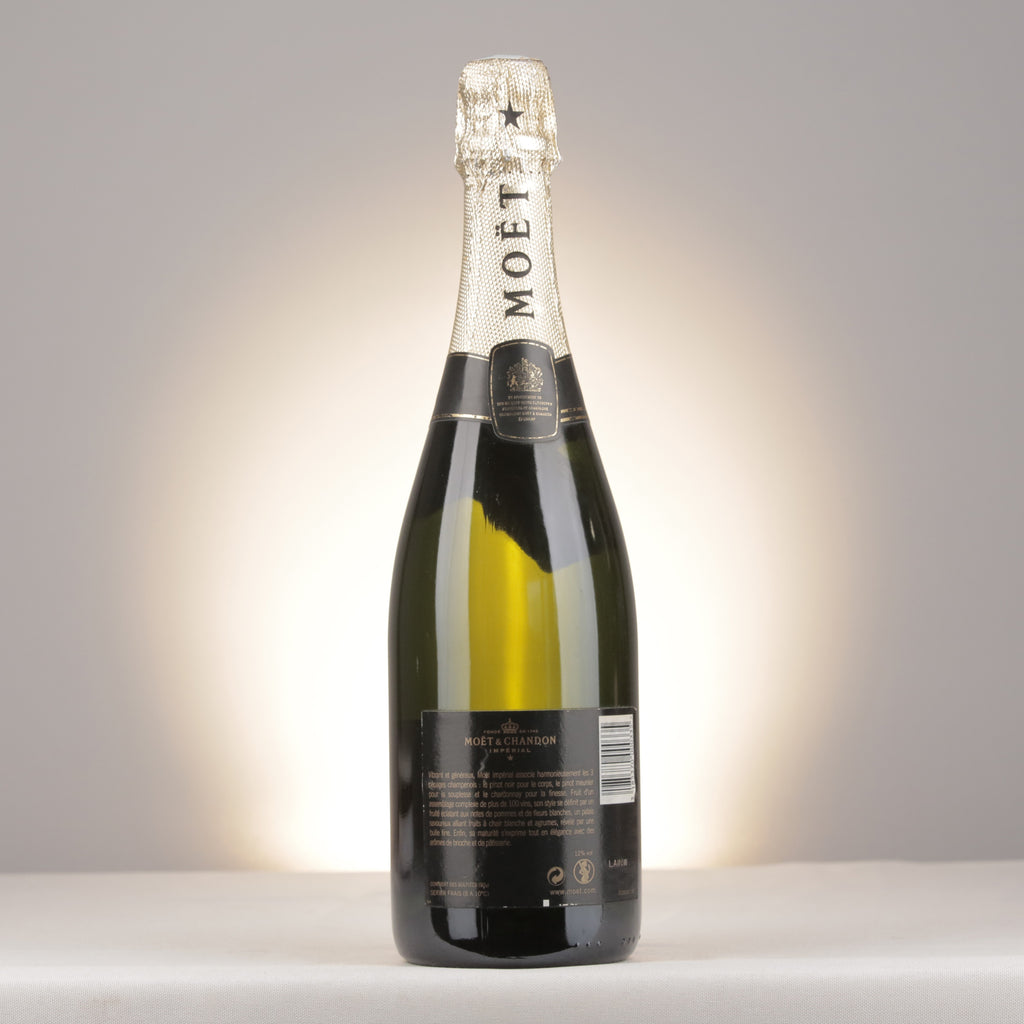 Champagne Moët & Chandon Brut Impérial NV Bottle back (lot ab2f)