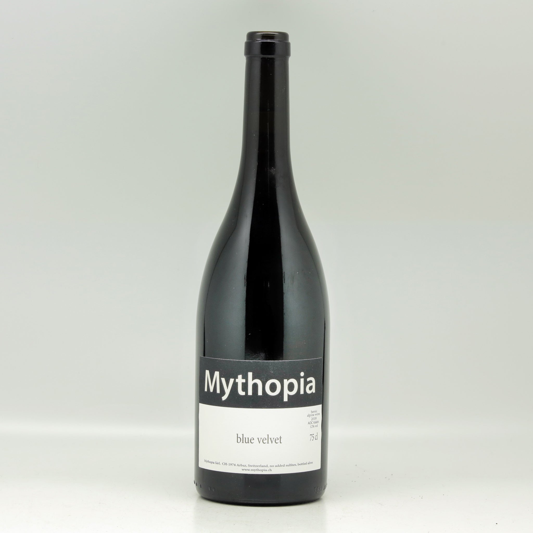Mythopia Valais "Blue Velvet" 2018 Red wine Bottle