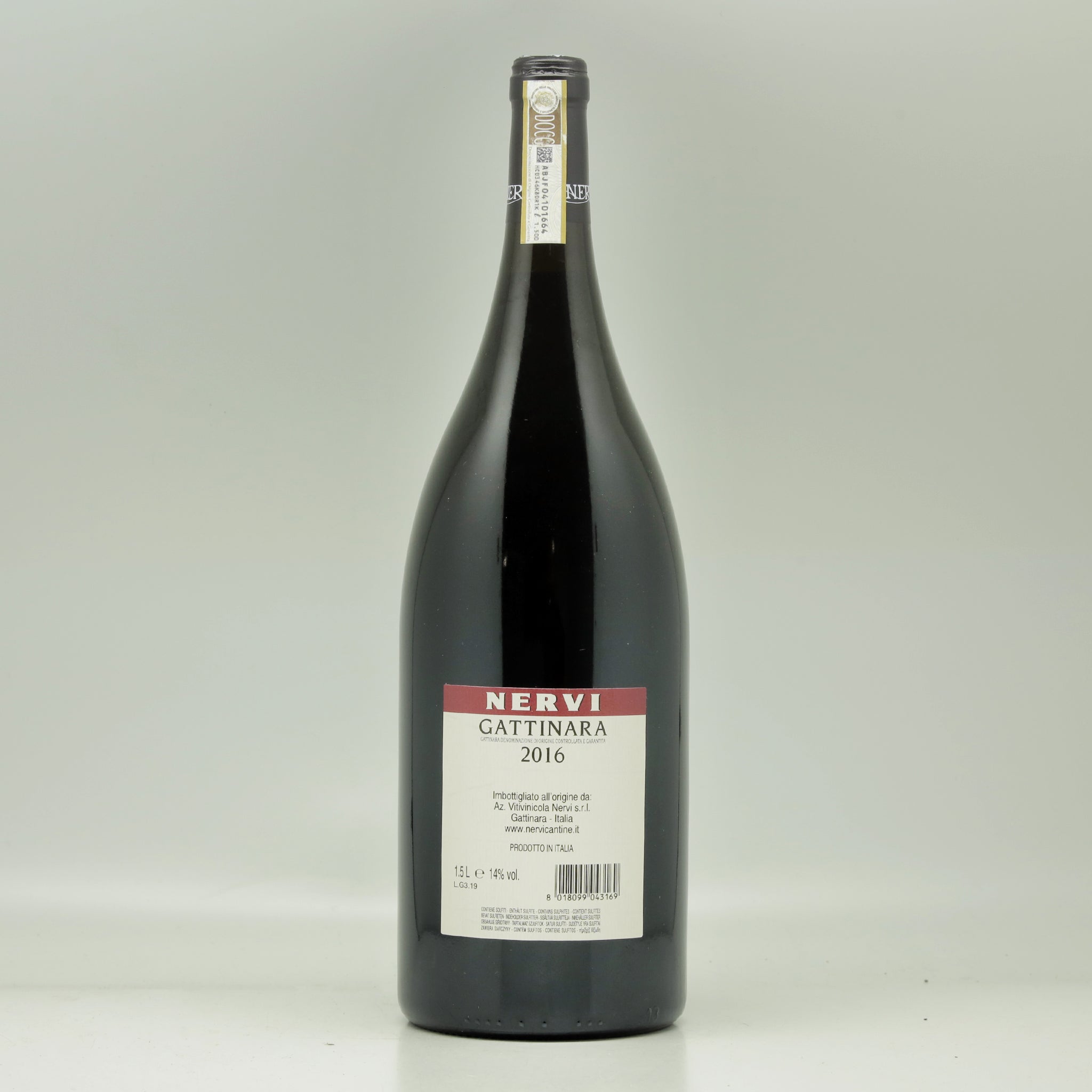 Gattinara 2016 Magnum back