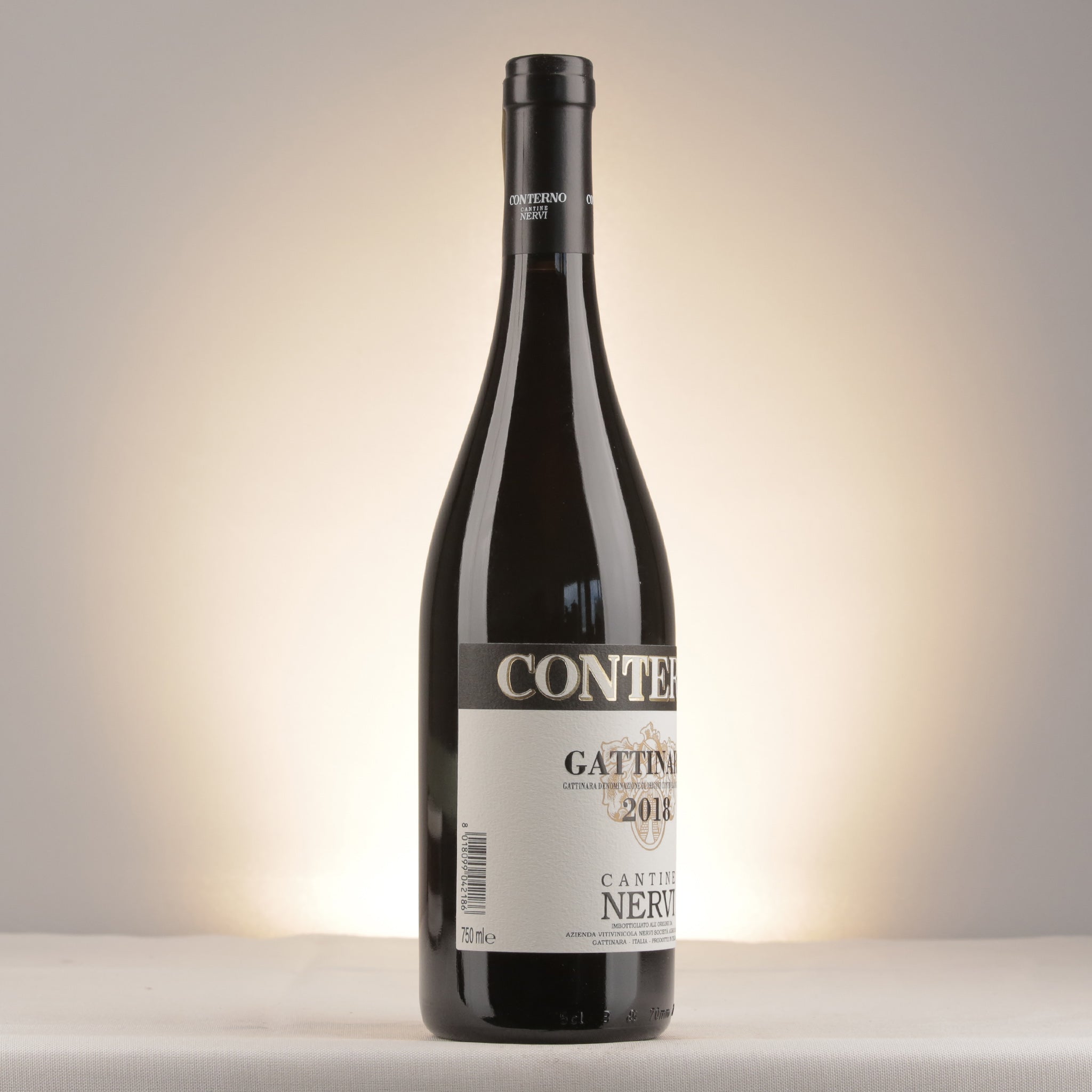 Nervi Gattinara 2018 Bottle label