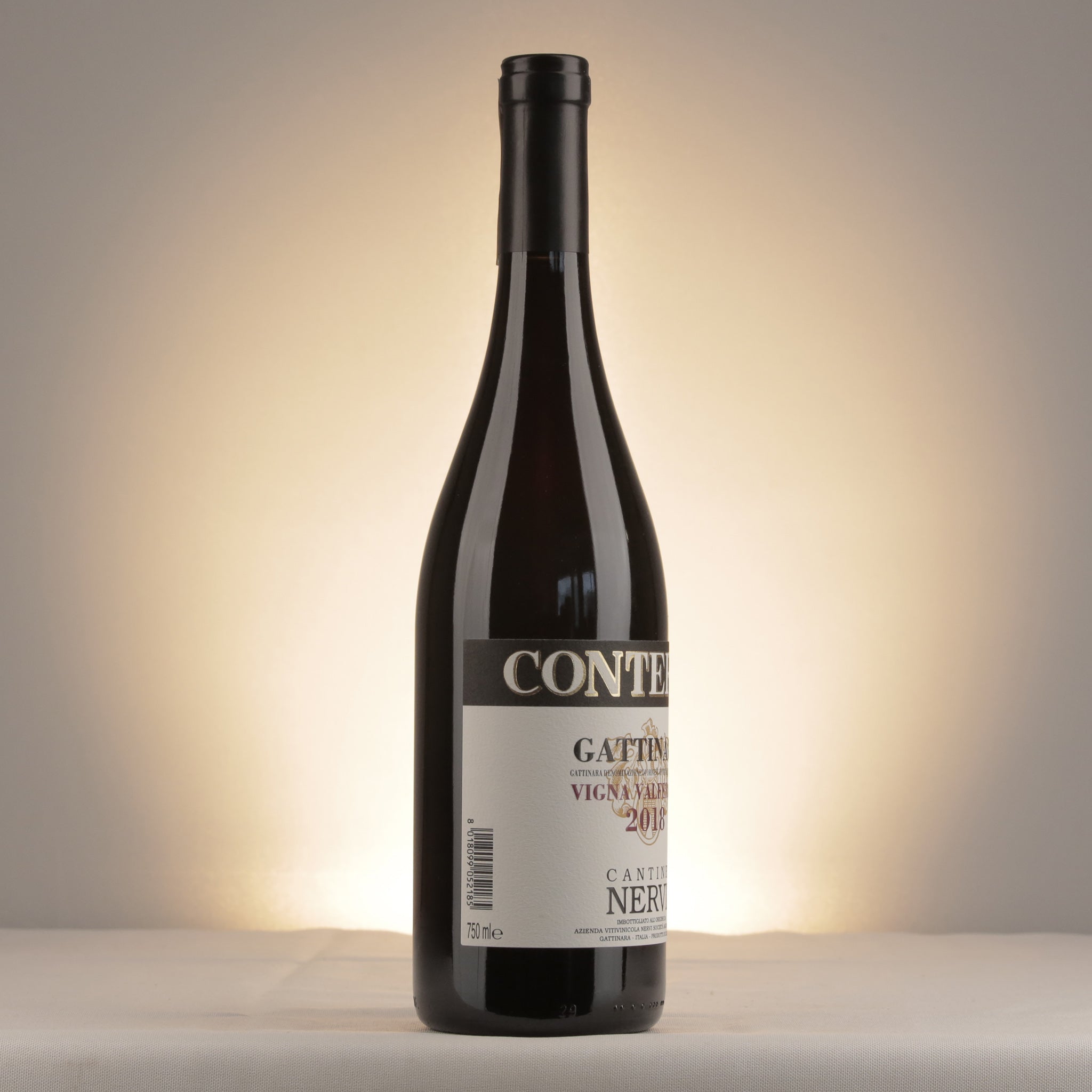 Nervi Gattinara Valferana 2018 Bottle label