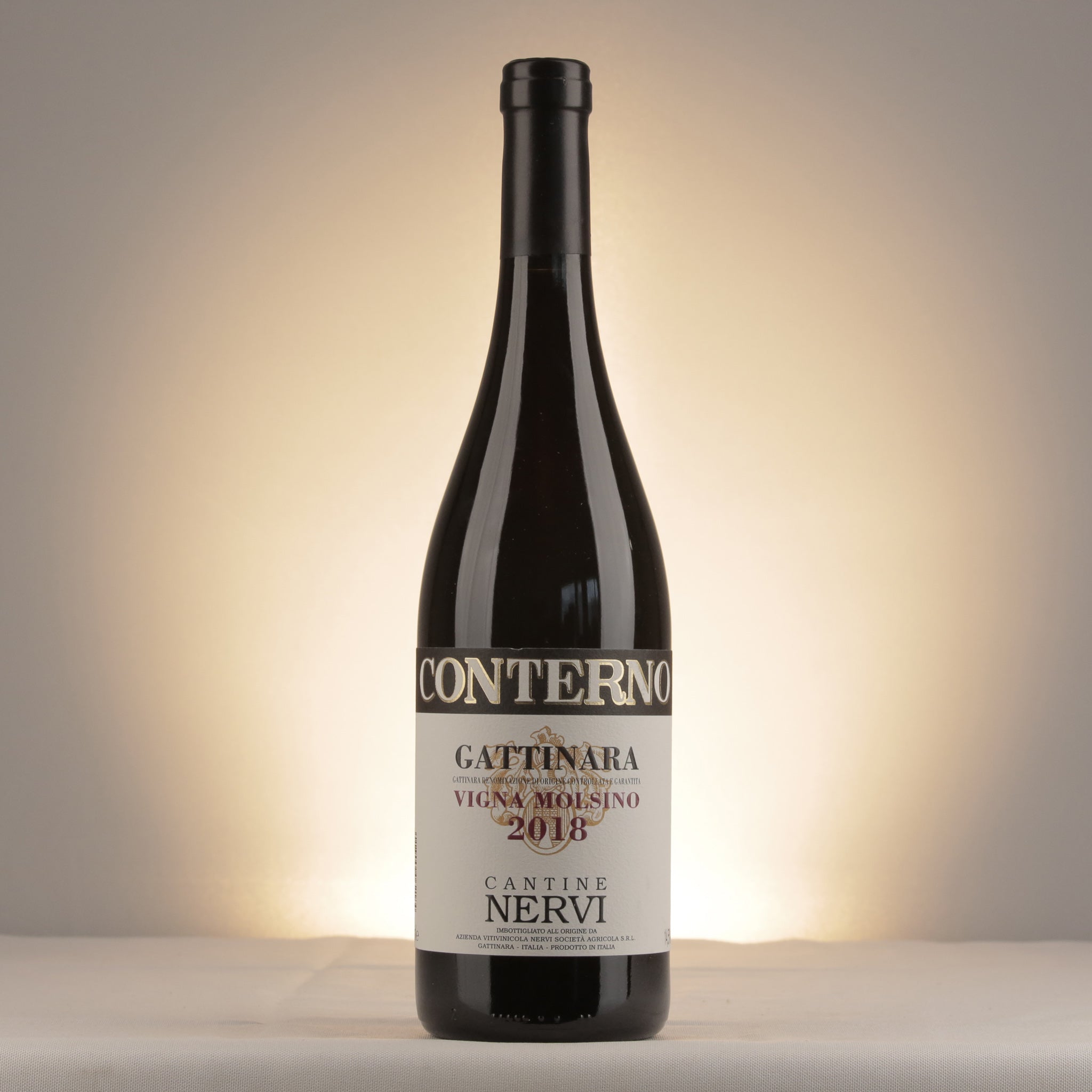 Nervi Gattinara Vigna Molsino 2018 Bottle front
