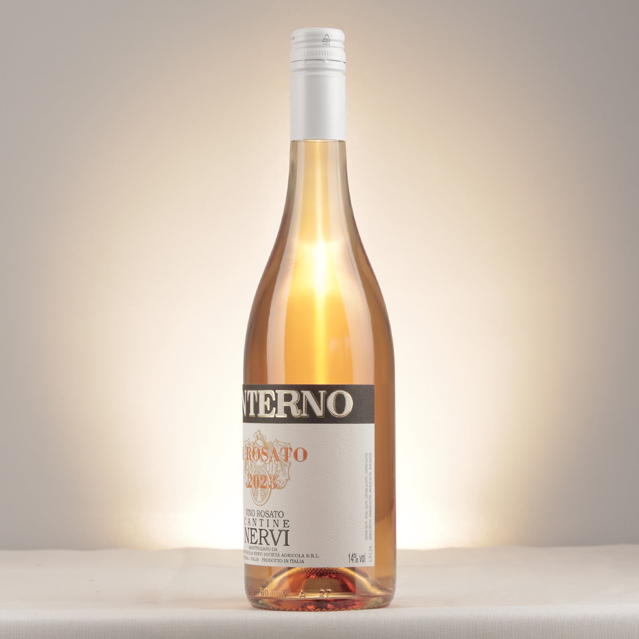Nervi Il Rosato Piedmont 2023 Bottle detail