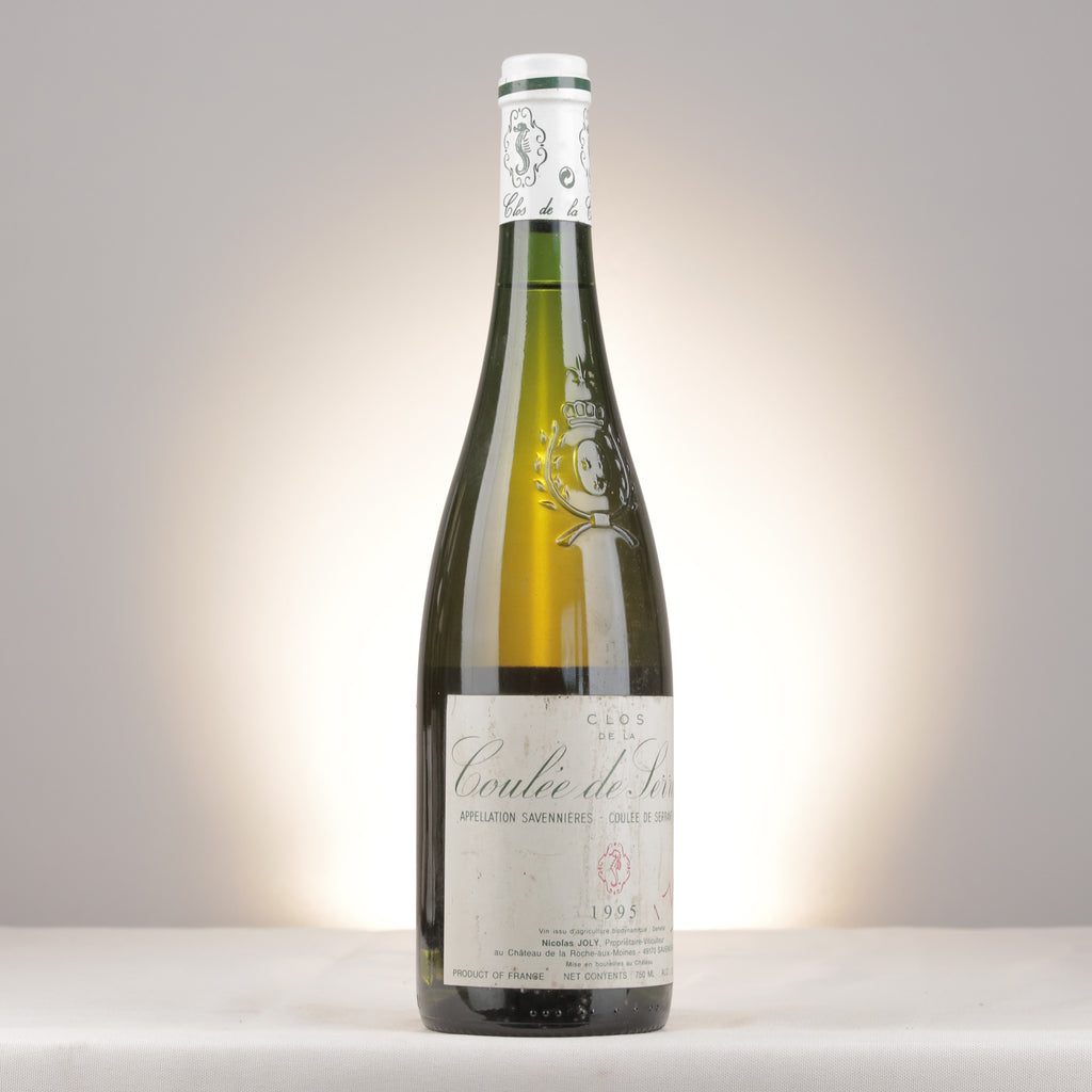 Nicolas Joly Savennières Coulée-de-Serrant 1995 Bottle turned right