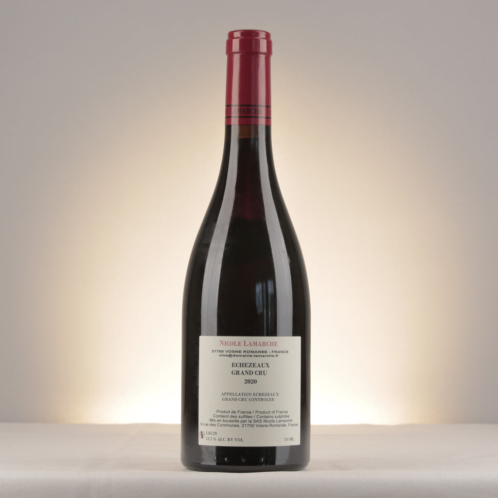 Nicole Lamarche Echézeaux Grand Cru 2020 Bottle back