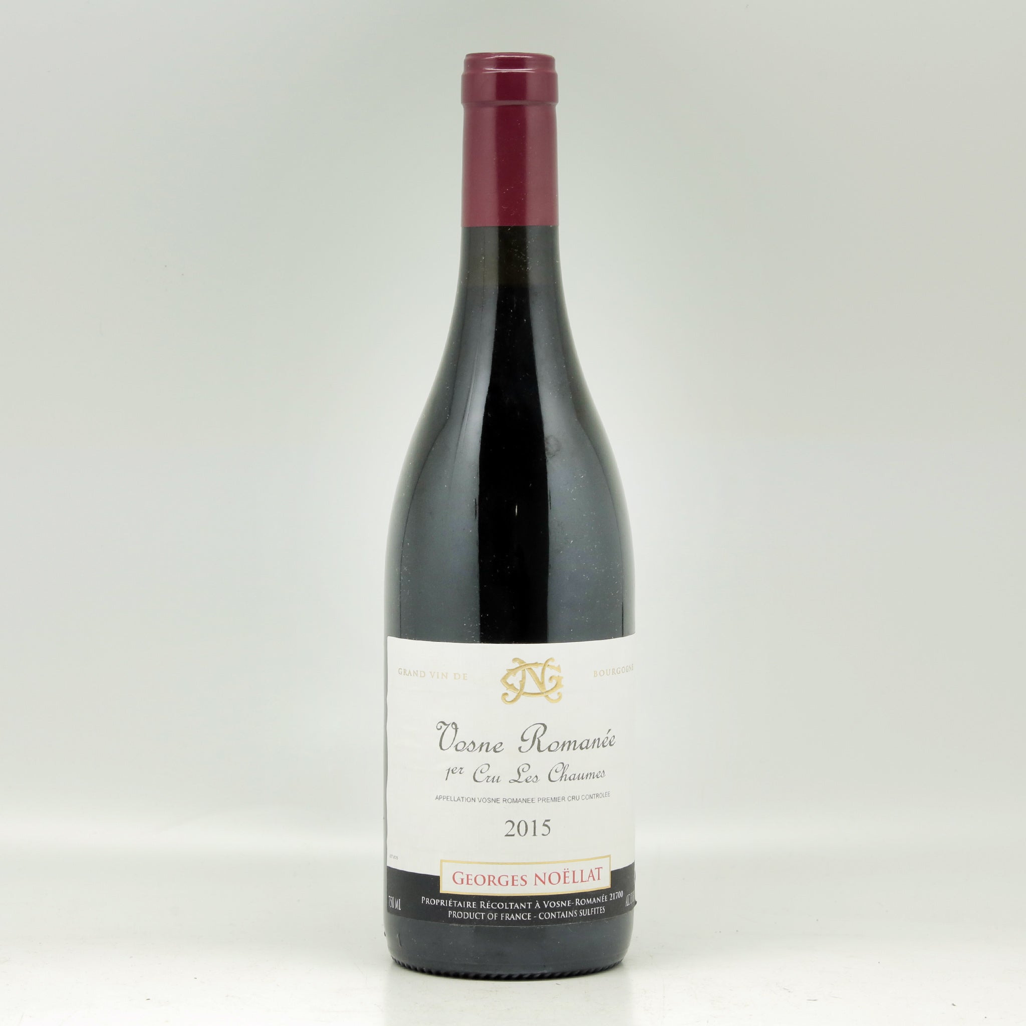 Domaine Georges Noëllat Vosne-Romanée 1er Cru "Les Chaumes" 2015 Red wine Bottle